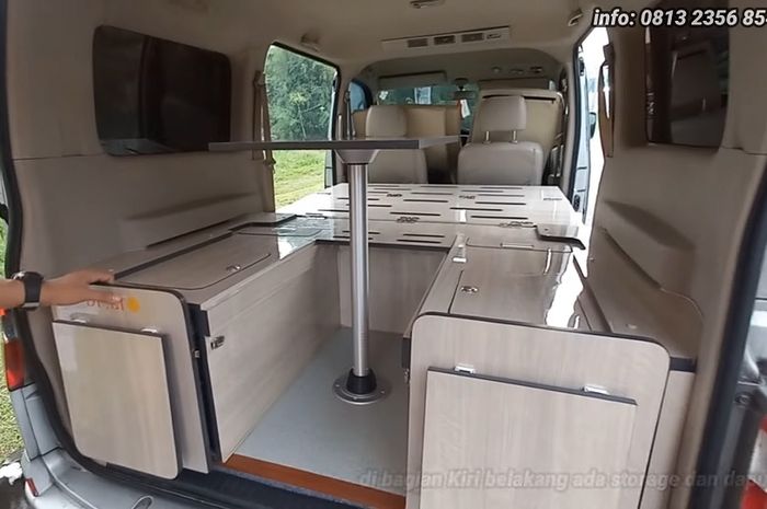Modifikasi Daihatsu Luxio campervan garapan Rindu Technic Workshop, Bogor