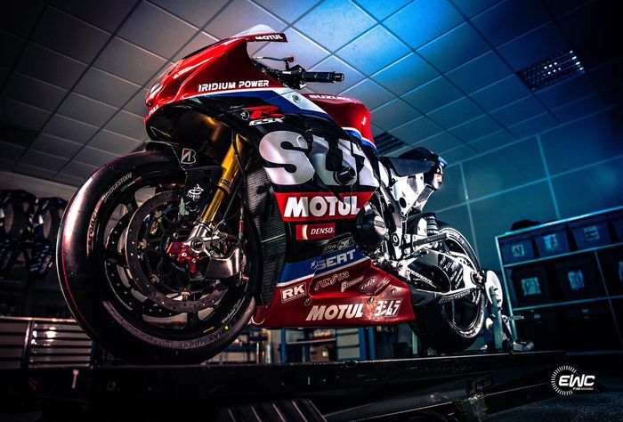 Suzuki GSX-R1000R tim SERT Motul Yoshimura untuk di kejuaraan dunia balap ketahanan atau EWC 2021