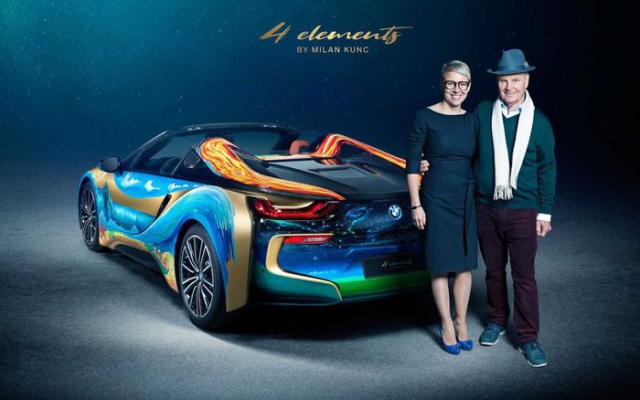 BMW i8 Roadster 4 Elements bersama sang seniman Milan Kunc