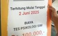 Biaya Psikologi Naik Jadi Rp 100 Ribu Per Juni, Bikin SIM Jadi Segini
