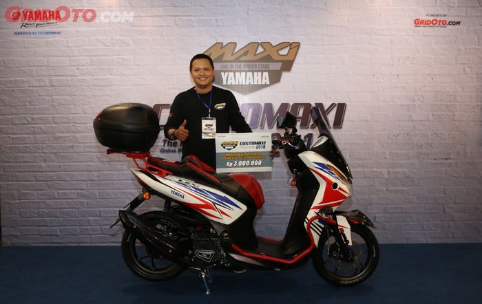 Yamaha Lexi berkonsep touring milik Andika Prawira