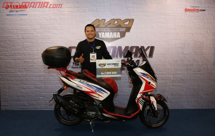 Yamaha Lexi berkonsep touring milik Andika Prawira