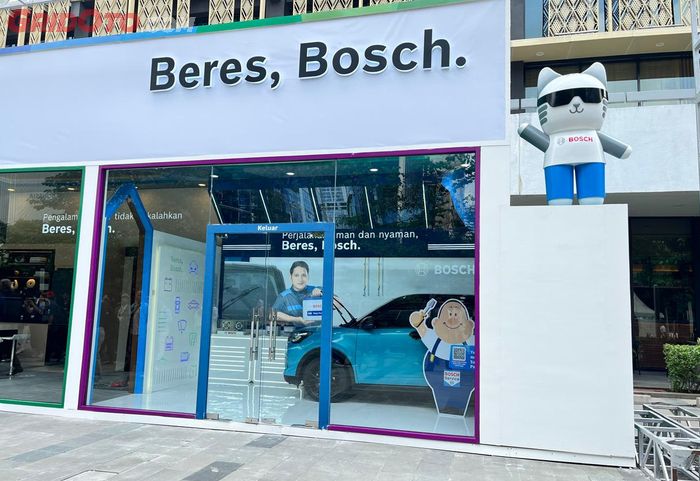 Booth Experience dari kampanye Beres, Bosch, zona Mobility Aftermarket