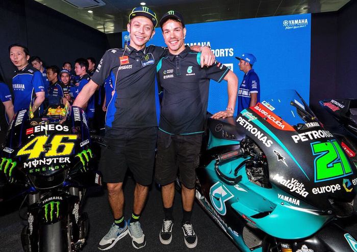 Kalau benar, Valentino Rossi dan Franco Morbidelli bisa jadi rekan setim di tim satelit Petronas Yamaha SRT.