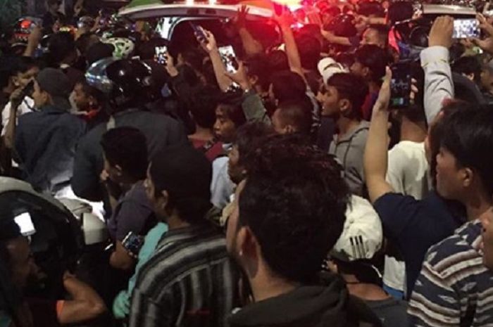 Kondisi jalan Saharjo Jaksel pasca tabrak lari.