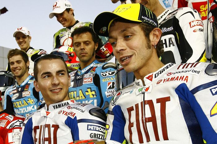 Jorge Lorenzo dan Valentino Rossi