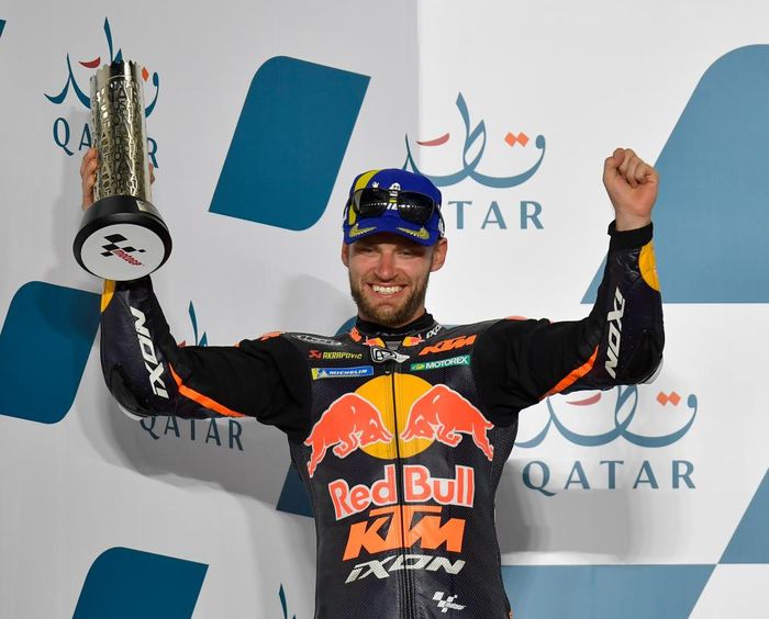 Tampil cemerlang di balapan MotoGP Qatar 2022, Brad Binder mengaku bahagia bisa finis di urutan kedua