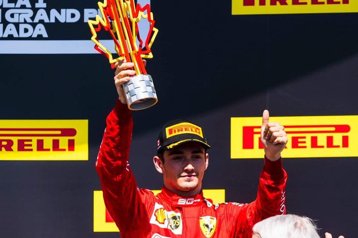 Pembalap Ferrari, Charles Leclerc merasa kalau timnya pantas meraih kemenangan di F1 Kanada (10/6/2019)
