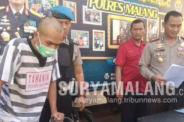 Tersangka pencurian sepeda motor di delapan TKP dilumpuhkan Resmob Polres Malang, (8/6/2018)
