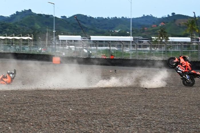 Dikritik pembalap MotoGP, kontraktor Sirkuit Mandalika mengklaim bahwa gravel yang digunakan sudah sesuai standar