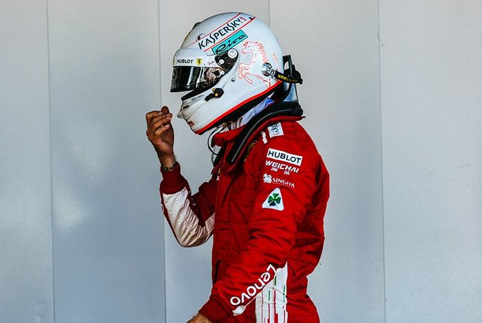 Menurut Sebastian Vettel usai Lomba GP F1 Spanyol, bukan suatu pilihan untuk Ferrari tetap berada di trek dan coba menjalankan strategi satu pit stop