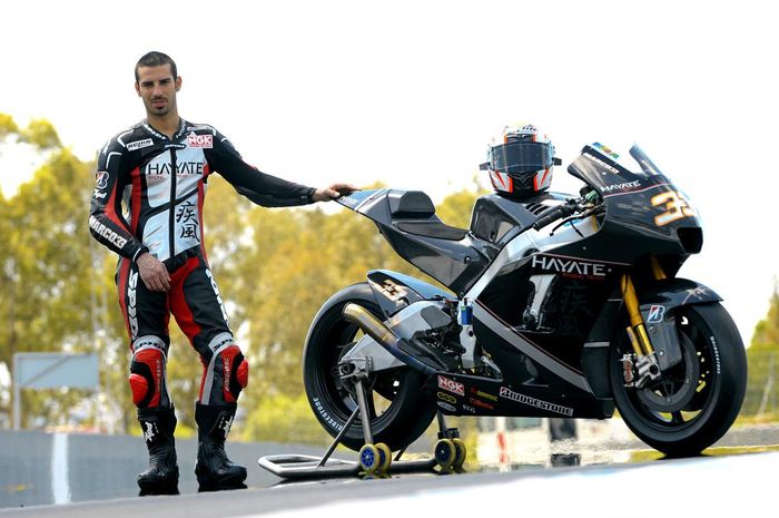 Marco Melandri saat masih bersama tim Hayate Racing Kawasaki