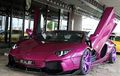 Liberty Walk Bikin Karya Unik Lagi, Purple Lamborghini Aventador!