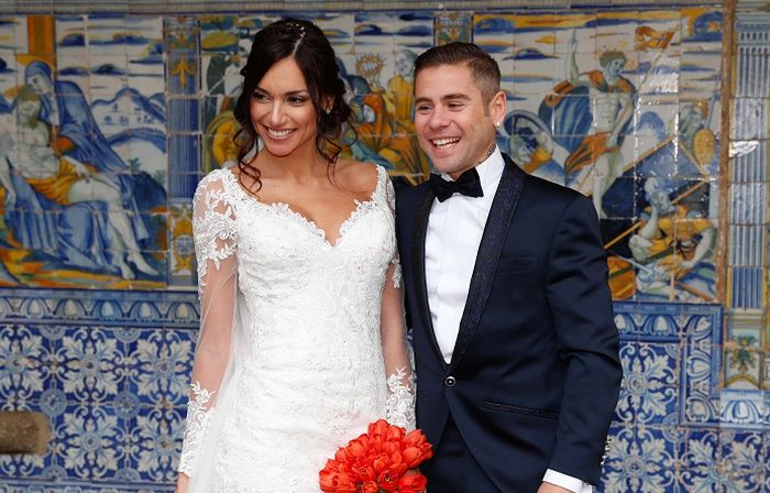 Alvaro Bautista dan Grace Barroso saat keduanya menikah pada Desember 2017