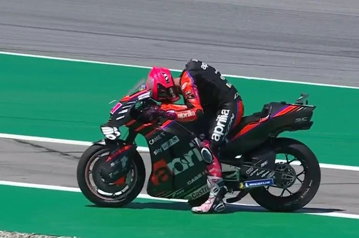 Ilustrasi, Aleix Espargaro mengaku kesulitan bernapas dan hampir pingsan di race MotoGP Thailand