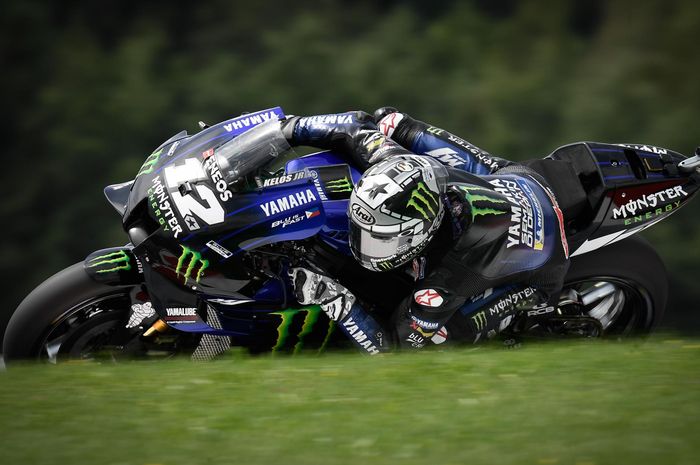 Maverick Vinales merasa puas dengan performa motor Yamaha usai meraih pole position di MotoGP Austria 2020
