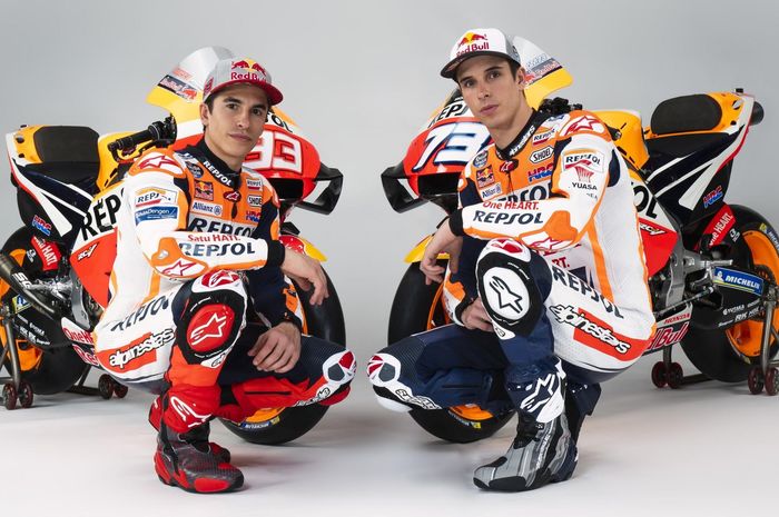 Marc Marquez dan Alex Marquez akan menggunakan helm spesial di MotoGP Spanyol 2020 dan bakal dilelang setelah balapan