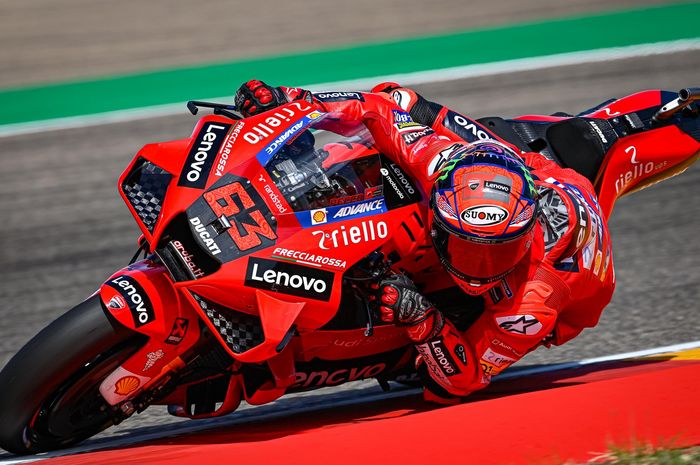 Francesco Bagnaia, berhasil memenangi balapan MotoGP Aragon 2021
