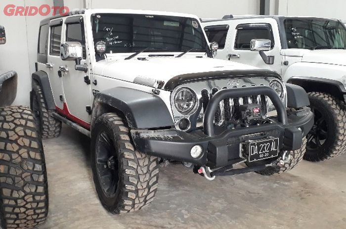 Jeep Wrangler Rubicon 4 Door yang jadi barang bukti tersangka korupsi Bupati non aktif Hulu Sungai Tengah, Kalimantan Selatan