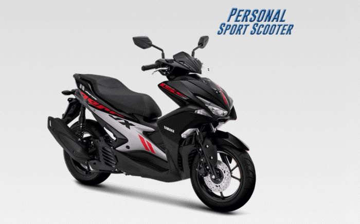 Warna hitam Yamaha Aerox tipe standar