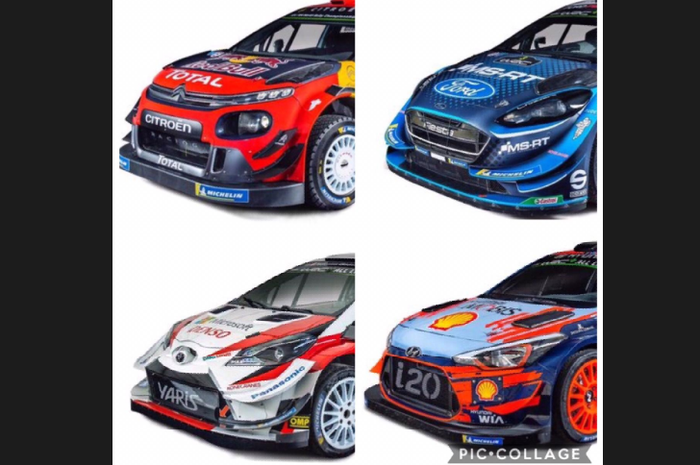 Empat tim pabrikan sudah memperkenalkan wujud mobil mereka untuk WRC 2019