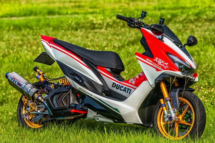 Yamaha Force 155 bergaya Ducati Panigale 1299