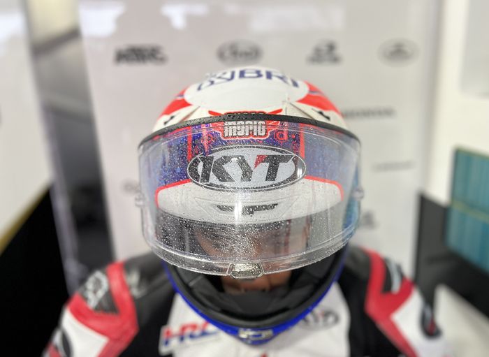 Mario Aji gagal manfaatkan trek basah usai diguyur hujan ringan pada FP1 Moto3 Belanda 2022