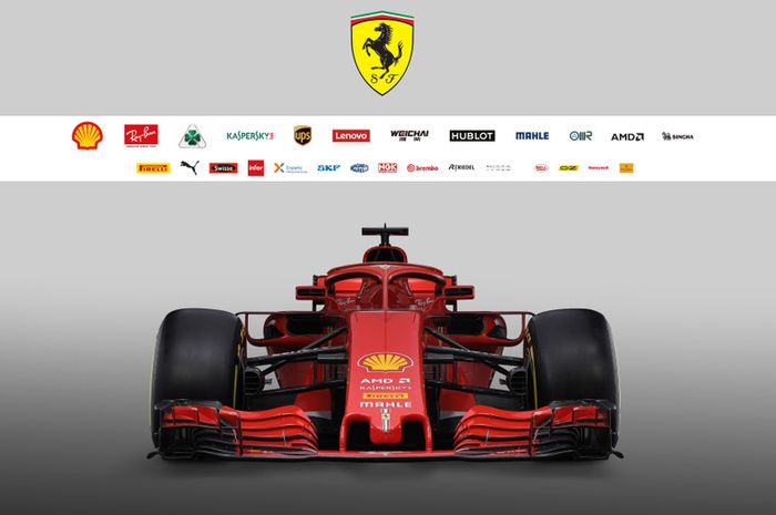 Ferrari SF71H untuk musim balap F1 2018 diperkenalkan hari Kamis (22/2/2018)