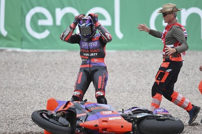Ini penyebab Jorge Martin crash saat memimpin balapan MotoGP Jerman 2024
