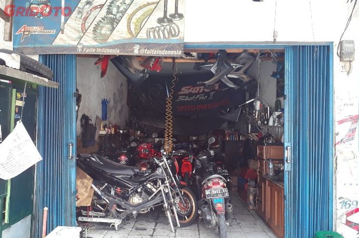 Rully Motor Sport (RMS), bengkel spesialis Suzuki Satria F di bilangan Pondok Bambu, Jakarta Timur