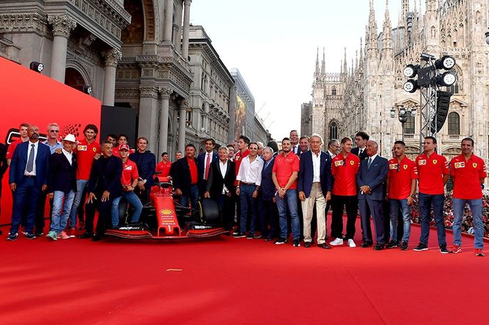 Perayaan 90 tahun Scuderia Ferrari di Milan, Italia