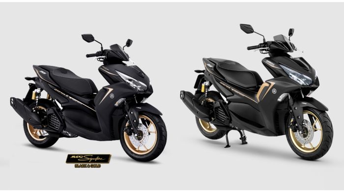 Warna hitam versi Indonesia (kiri) dan Thailand (kanan)