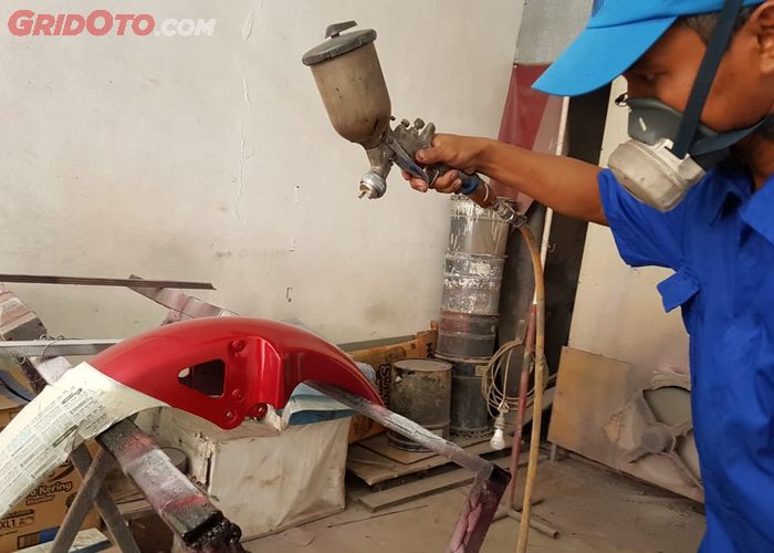 Biaya Cat Motor Di Bengkel Spesialis, Harga Mulai Rp 100 Ribuan 