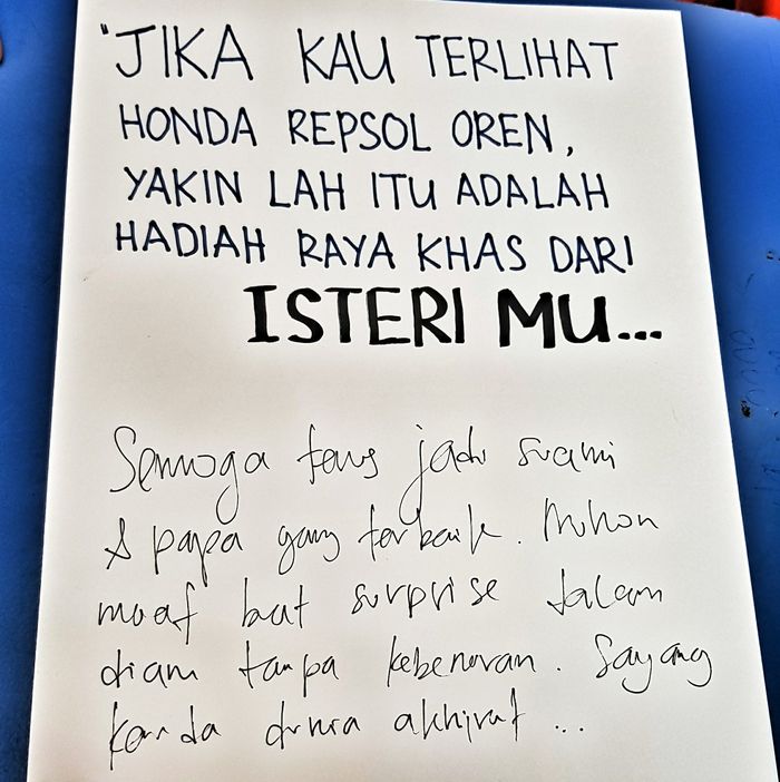 Secarik surat dari sang istri