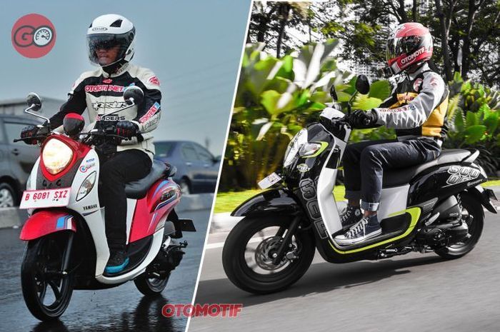 Komparasi Yamaha Fino dan Honda Scoopy