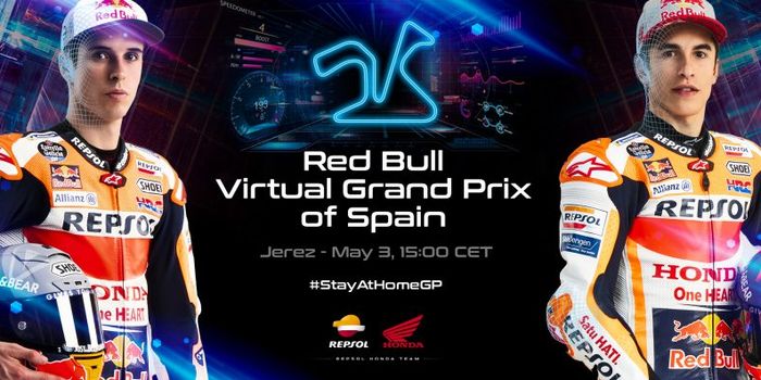 Alex Marquez dan Marc Marquez siap bersaing di balapan virtual MotoGP yang ketiga di sirkuit Jerez