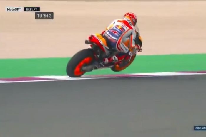 Marc Marquez di FP1 MotoGP Qatar 2018
