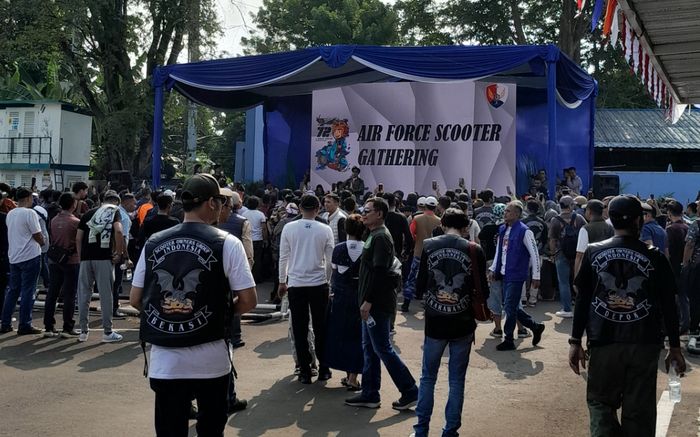 Keseruan Air Force Scooter Gathering di Lanud Halim Perdanakusuma