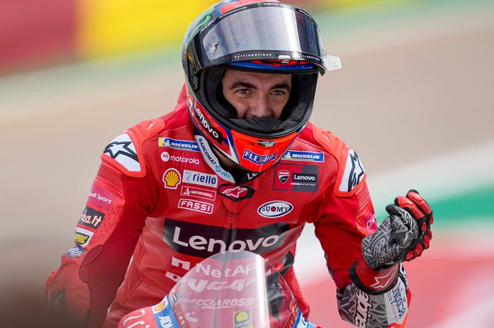 Pecco Bagnaia jadi pembalap Ducati ketiga yang meraih pole position di MotoGP Aragon