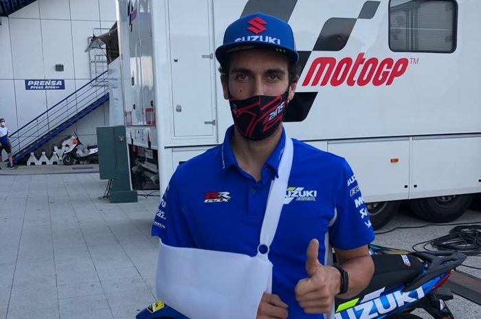 Belum sepenuhnya pulih dari cedera, Alex Rins tetap berharap bisa tampil di balapan MotoGP Andalusia 2020
