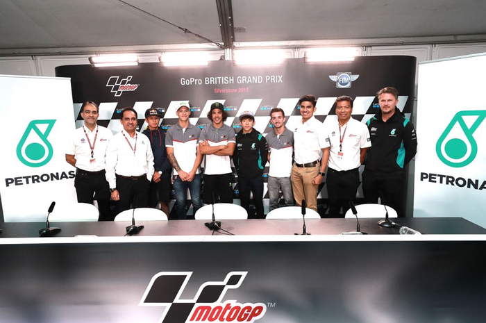 Line-up tim Malaysian Petronas Team di Moto3, Moto2, dan MotoGP berserta para pejabatnya