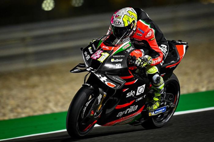 Pembalap tim Aprilia, Aleix Espargaro tercepat tes MotoGP Qatar 2021