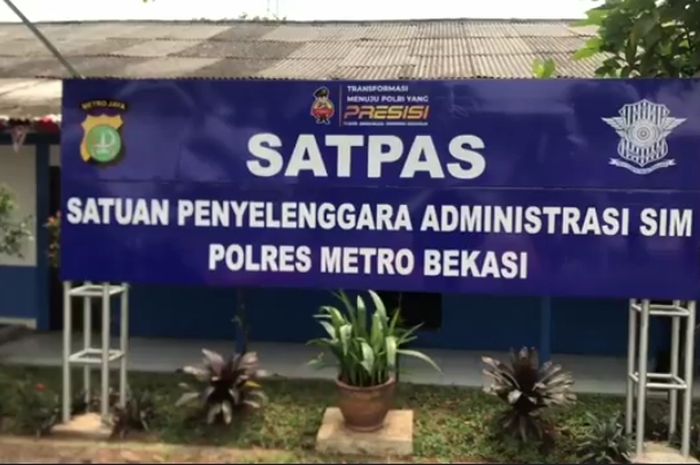 Satpas SIM polres Metro Bekasi