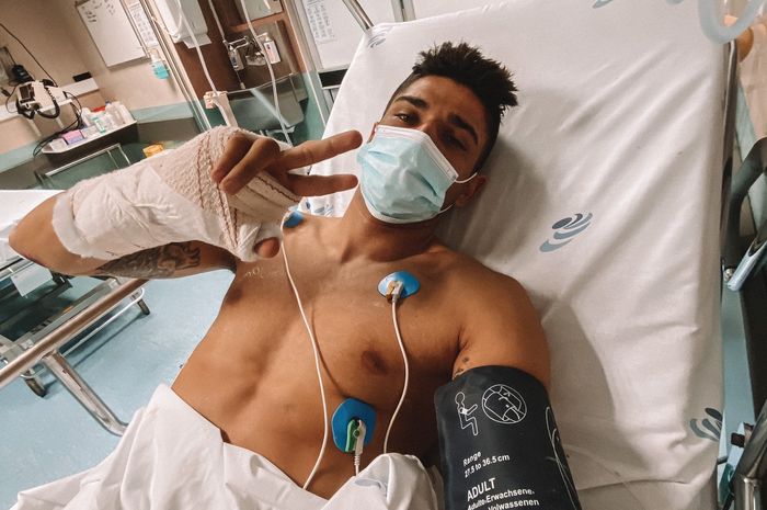 Setelah crash parah di FP3 MotoGP Portugal 2021, Jorge Martin dirawat di Rumah Sakit Faro, Algarve, Portugal