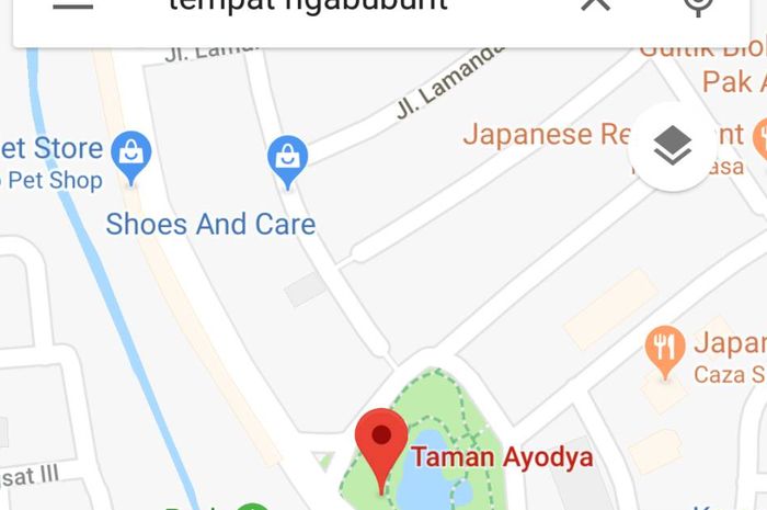 Mencari Tempat Ngabuburti di Google Maps