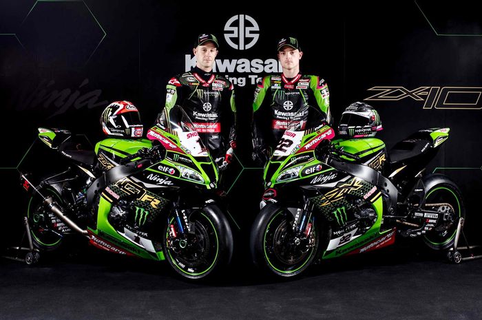 Pembalap tim Kawasaki di WorldSBK 2020, Jonathan Rea dan Alex Lowes