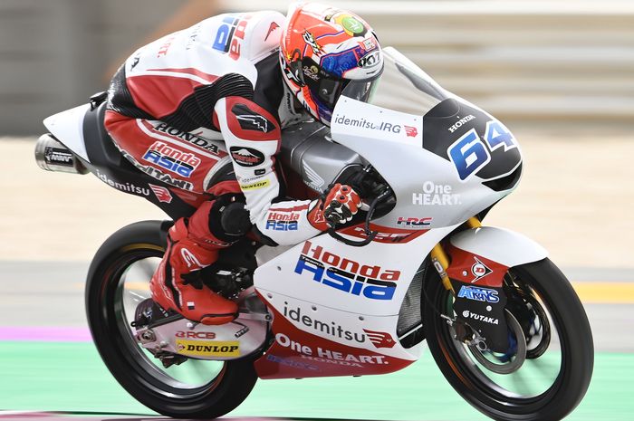Mario Suryo Aji belum maksimal di sesi FP1 Moto3 Indonesia 2022 di Sirkuit Mandalika