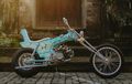 Mini Chopper, Bermesin Honda C100 dan Pakai Pelek Mobil Suzuki