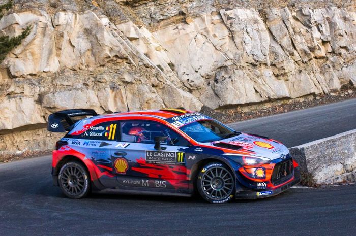 Thierry Neuvile membawa Hyundai i20 raih kemenangan pertama WRC 2020 di reli Monte Carlo