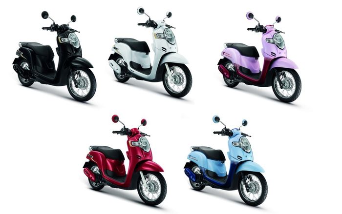 Warna Honda Scoopy Thailand versi pelek jari-jari